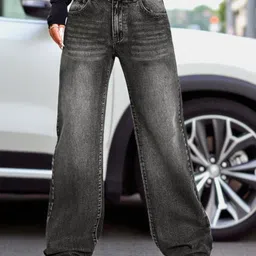 DressBerry Women Comfort Straight Fit High-Rise Light Fade Acid Wash Stretchable Jeans-picture-45