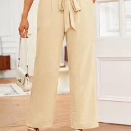 Outzidr Women Straight Fit Trousers-image-63