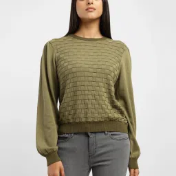 levi's Women's Textured Round Neck Sweater-picture-24