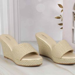 Metro Women Embellished Wedge Heel Mules-picture-12