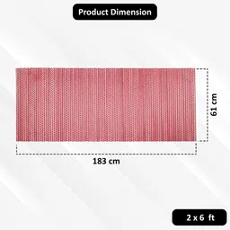 Myntra Elegant Homes Red Pattern 110 GSM PVC Rubber Bath Rugs image 5