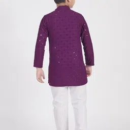 SQS Cotton Sequin Kurta for Kids and Boys image 5