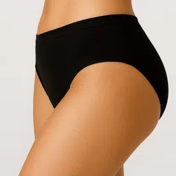 Moda Rapido Pack Of 2 Cotton Hipster Briefs + P-2 SUPER IND BLACK BLACK_S image 5