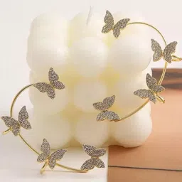 Vembley Gold-Plated Cubic Zirconia Studded Ear Cuffs image 5