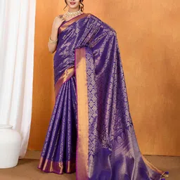 Ishin Woven Design Zari Silk Blend Saree-image-60