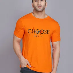 TEEFOX Typography Printed Round Neck Short Sleeves Regular Fit T-Shirt-image-89