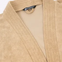 Creeva Rust Everyday Collection Brown Front Pocket Bath Robe image 5