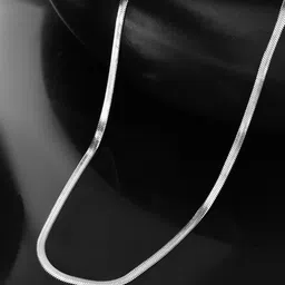 PYR FASHION Unisex Sterling Silver-Plated Cuban Link Chain-picture-57