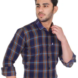 Marc Laurent Men Comfort Tartan Checks Opaque Checked Casual Shirt image 3
