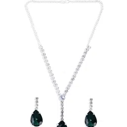 Sangria Stone-Studded Jewellery Set image 2