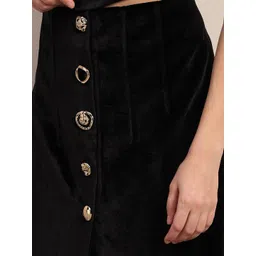 Vero Moda High-Rise Straight-Fit Front-Slit Midi Skirt image 5