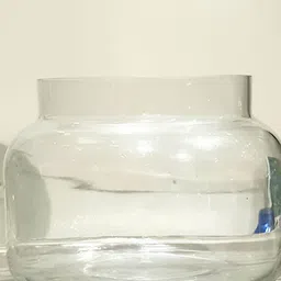 LHC Transparent Cylindrical Shaped Glass Vase image 3