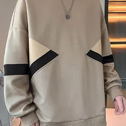 StyleCast x Revolte Colourblocked Long Sleeves Round Neck Pullover Sweatshirt image 2