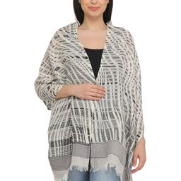 Exotic India Women Stripes and Flowers Woven Design Shawl-picture-46