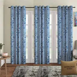 adimanav 274.32 cm (9 ft) Long Door Polyester Semi Transparent Curtain (Pack Of 3)-picture-13