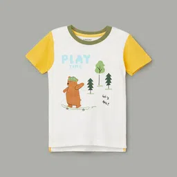 Juniors by Lifestyle Boys White Cotton Tshirts-picture-12