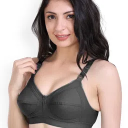 SHYAM SONS FLAIR Women Pack Of 2 Full Coverage Seamed Wireless Non Padded Minimizer Bra image 2