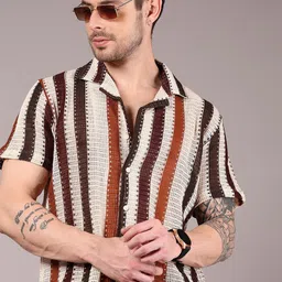 V-Mart Men Cotton Striped Casual Shirt-picture-21