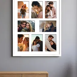 Art Street White 8 Openings Wooden Wall Photo Frame-image-16