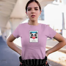 Moda Rapido Women Printed Bio Finish Raw Edge Slim Fit T-shirt-image-61