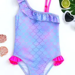 bubble berry Girls Printed One Shoulder Bodysuit image 4
