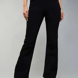 DOLCE CRUDO Women Wide Leg High-Rise Stretchable Jeans-image-19