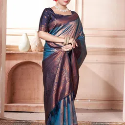 Anouk Ethnic Motifs Zari Kanjeevaram Saree image 2