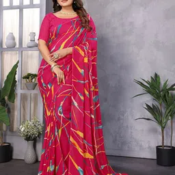 Moda Rapido Printed Poly Georgette Saree-picture-41
