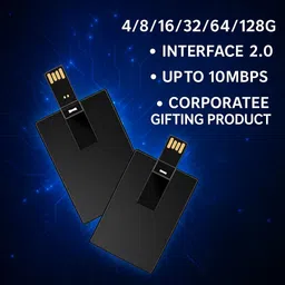 Techbae Slimmest Black Metal Card Pen Drive 32 GB Pen Drive Compatible with Audio Player, Desktop Computer, Television, Gaming Console USB 2.0 Metal Case-image-9