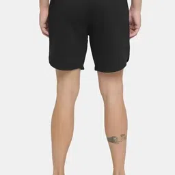 culish trend Printed Men Black Gym Shorts image 2