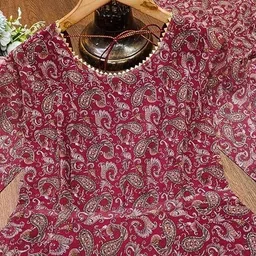 iethniya Printed Georgette Stitched Anarkali Gown image 5