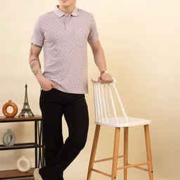 Dadu Dayal Men Printed Polo Collar Bio Finish Pockets T-shirt-picture-55