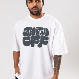 FLYIND VOGUE OUTFIT Men Bio Finish Typography Printed Round Neck Cotton Oversized T-shirt-image-38