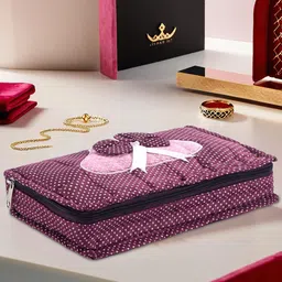 HOMESTIC Purple Set of 1 Regular Jewellery Organiser Organisers-picture-33