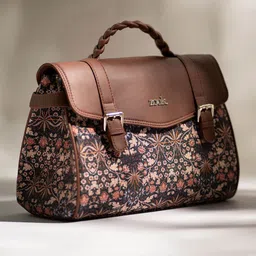 ZOUK Women Floral Printed Satchel-image-30