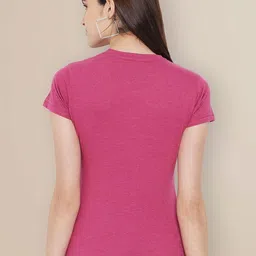 Metronaut Women Typography 3 Printed Applique T-shirt image 5