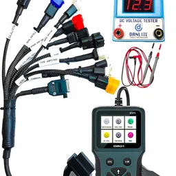 danlite tools and technician V311 OBD Scanner + 11 Coupler BS6 BIKE OBD CABLE TOOL Set OBD Interface-picture-25