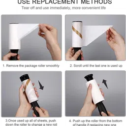 lafillette Reusable Portable Pet Hair Dirt Crumbs With Handle For Clothes Furniture Couches Lint Roller image 2