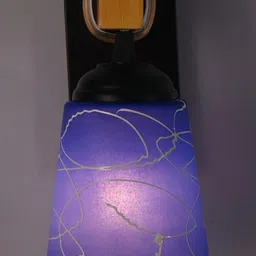 SOMIL Blue Glass Cylinder Printed Wall Lamps-picture-39