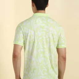 Allen Solly Men Floral Printed Polo Collar Pockets T-shirt image 5