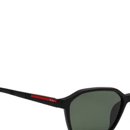 Ted Smith Unisex Green Rectangular Sunglasses With Polarised Lens image 4