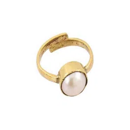 GenZcomplex Gold-Plated Brass Pearls Finger Ring-picture-36