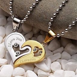 J.S ENTERPRISES Heart Shaped Pendants with Chains-picture-19
