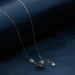 Gargi by P. N. Gadgil & Sons 925 Sterling Silver Circular Pendant With Chain-picture-17