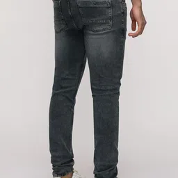 Crocodile Men Slim Fit Heavy Fade Stretchable Jeans image 3