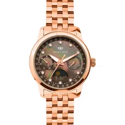 MONT NEO Women Stainless Steel Bracelet Style Straps Analogue Watch 4511M-M3306-image-70