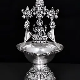 Exotic India Silver-Toned Lord Ballaji Religious Idol Showpiece-image-33