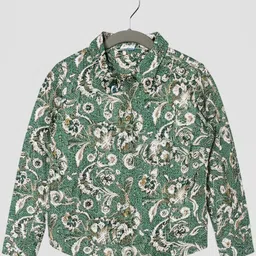 EARTHY TWEENS Boys Modern Floral Printed Cotton Shirt-picture-17