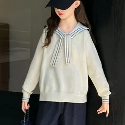 LULU & SKY Boys Striped Pullover image 4