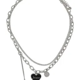 VAGHBHATT Heart Engraved Forever Necklace image 3